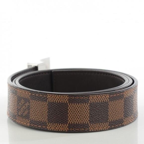 Louis Vuitton Unisex Damier Ebene PARIS Graphite Buckle Belt 100/40 AUTHENTIC - Picture 2 of 16